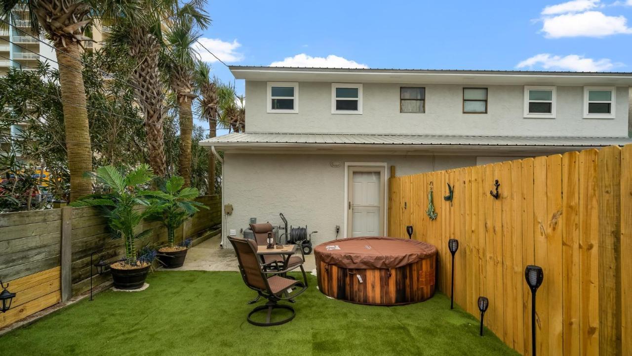 Pet Friendly Townhome With Gulf Views And Hot Tub Right Across From Beach And Schooners Panama City Beach Exterior foto